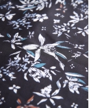 Black florals Printed Kimono